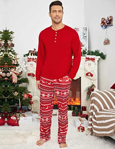Family Christmas Pajamas Matching Sets Womens Mens Pjs Long Sleeve Sleepwear Holiday Lounge Sets