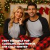 Matching Pajamas for Couples Plaid Ultra Soft Pullover Pjs Set for Men and Women Warm Loungewear