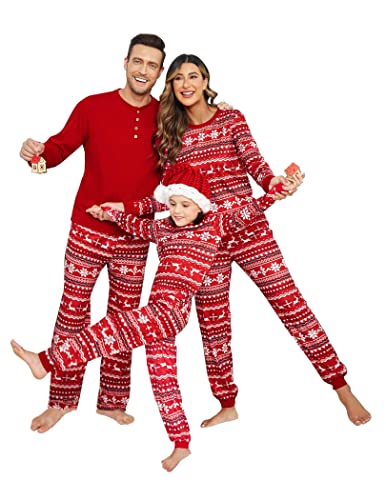 Family Christmas Pajamas Matching Sets Womens Mens Pjs Long Sleeve Sleepwear Holiday Lounge Sets