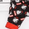 Mens Pajama Set | Wanted Poster Short Sleeve Graphic Tee & Long Leg Print PJs | Sci-fi Comedy Merchandise