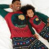 Family Christmas Matching Pajamas Sets Xmas Pjs Top and Pant Set for Kids Couples