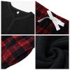 Couple Pajama Sets, Plaid Pajama Set for Men and Women Soft Warm Pjs Set
