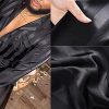 Pajamas Set Mens Silk Satin Pajamas Long Sleeve Loungewear Two-Piece Sleepwear Button-Down Pj Set S-XXXXL