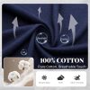 Mens Cotton Pajama Set, Soft Long Sleeve Pajamas for men Lightweight Button Up Sleepwear Lounge Pjs Set with Pockets