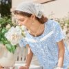 Nightgown for Women Cotton Long Night Gown Short Sleeve Nightdress with Pockets Button Sleepshirt Soft Sleepwear
