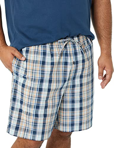 Men's Cotton Poplin Pajama Short with Cotton T-Shirt Set