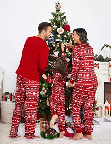 Family Christmas Pajamas Matching Sets Womens Mens Pjs Long Sleeve Sleepwear Holiday Lounge Sets