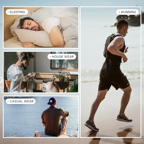 Mens Pajama Set Summer Pjs Sleepwear Short Sleeve Shirts Soft Lightweight Sleep Sets with Pockets S-2XL