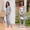 Women's Pajama Sets Long Sleeve Button Down 2 Piece Pjs Soft Lounge Sets Notch Collar Sleepwear