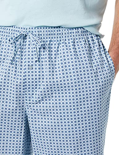 Men's Cotton Poplin Pant with Cotton Jersey T-Shirt Pajama Set